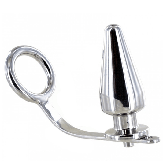 METAL HARD - ANEL DE AO COM PLUG ANAL 45 X 45MM - Toys "n" Us