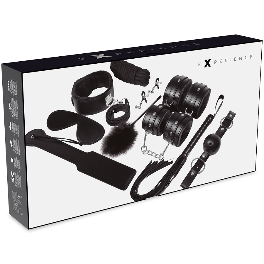 EXPERIÊNCIA - KIT BDSM FETICHE SÉRIE PRETA