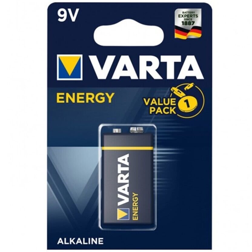 VARTA - BATERÍA ENERGÉTICA 9V LR61 1 UNIDAD