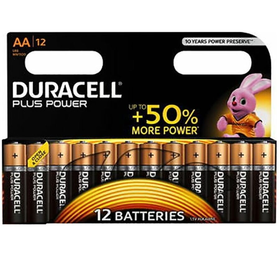 DURACELL - PILAS PLUS POWER AA LR6 12 UNIDADES