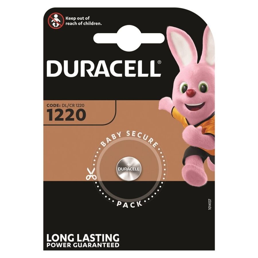 DURACELL - BATERÍA BOTON LITIO CR1220 3V 1UNIDAD