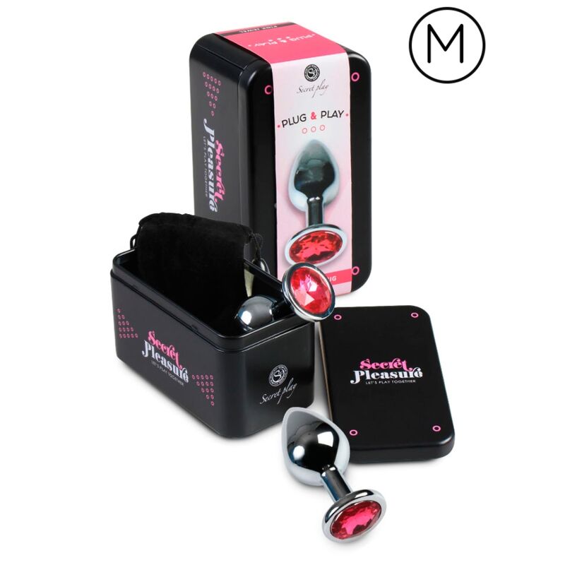 SECRETPLAY - PLUG ANAL FÚCSIA 8 CM 