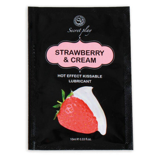 SECRETPLAY - LUBRIFICANTE DOSE ÚNICA MORANGOS E CREME 10 ML - Toys "n" Us
