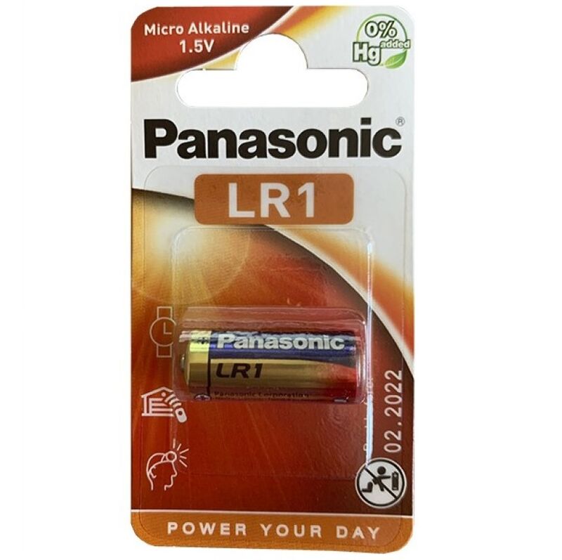 PANASONIC - BLISTER DE PILHAS ALCALINAS LR1 1,5 V - 1 PACOTE