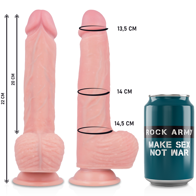 ROCKARMY - ROTAÇÃO E VIBRAÇÃO HAWK REALÍSTICO 22 CM -O- 4,6 CM