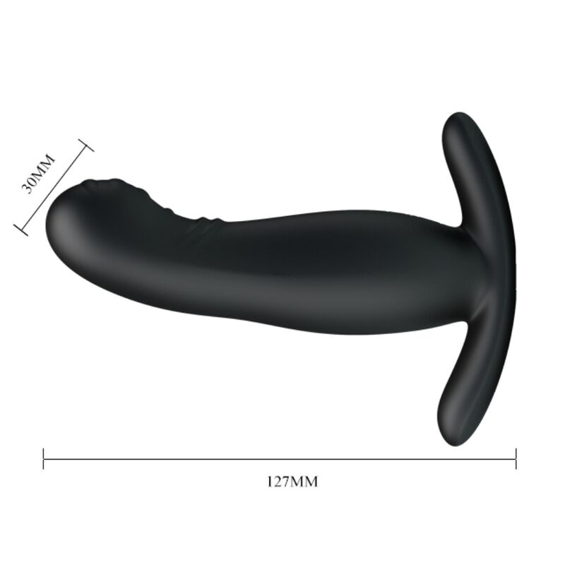 MR PLAY - MASSAGEADOR DE PRÓSTATA PRETO RECARREGÁVEL