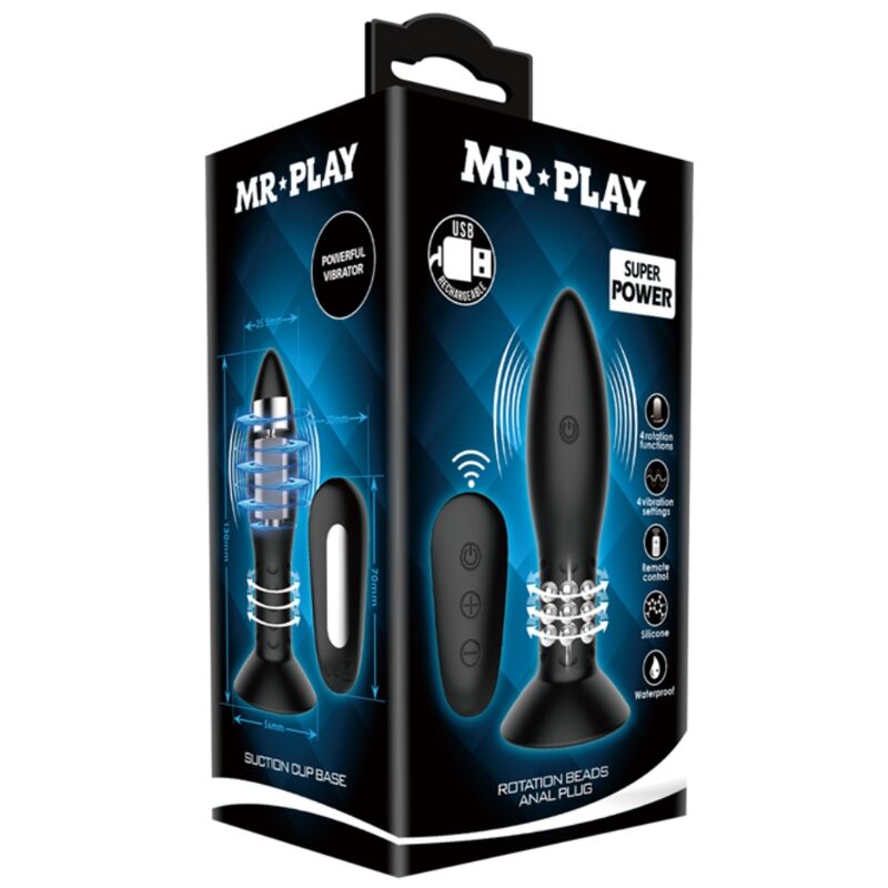 MR PLAY - CONTROLE REMOTO COM BOLINHAS GIRATÓRIAS PRETAS