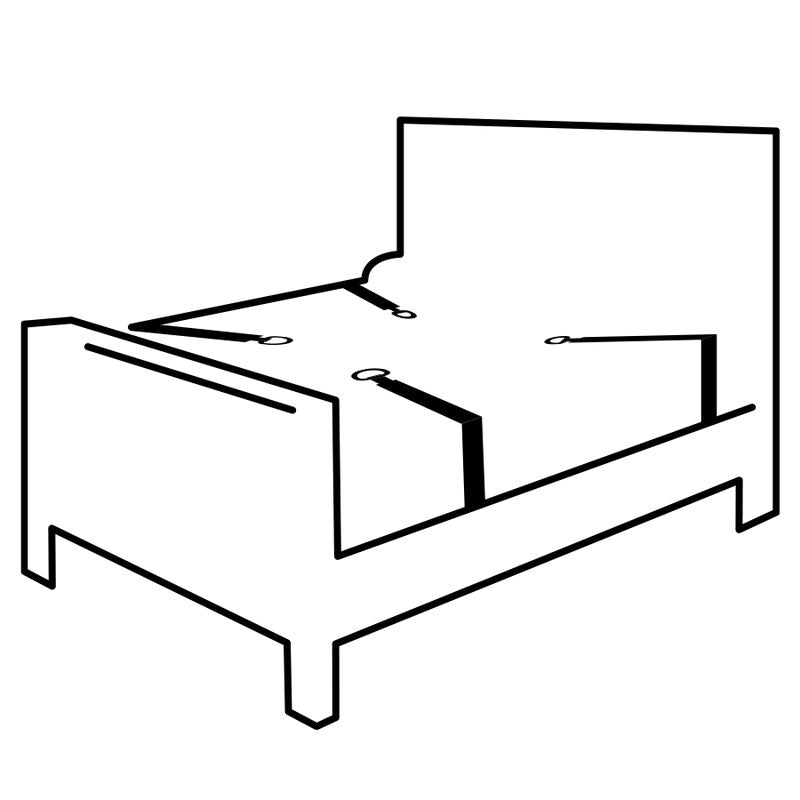 ESCURIDÃO - CONJUNTO DE GRAVATAS PARA CAMA