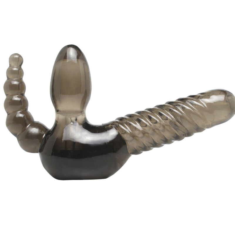 SÉRIE FETISH FANTASY - SÉRIE STRAP-ON SEM ALÇAS COM ESTIMULADOR ANAL