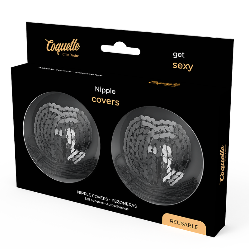 COQUETTE CHIC DESIRE - CAPAS PARA MAMILOS PRETAS