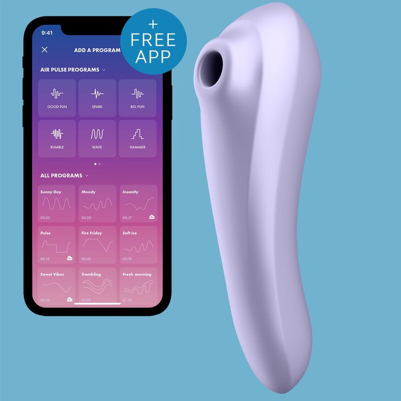 SATISFYER - VIBRADOR DE PULSO DE AR ​​DUPLO PRAZER MALVA