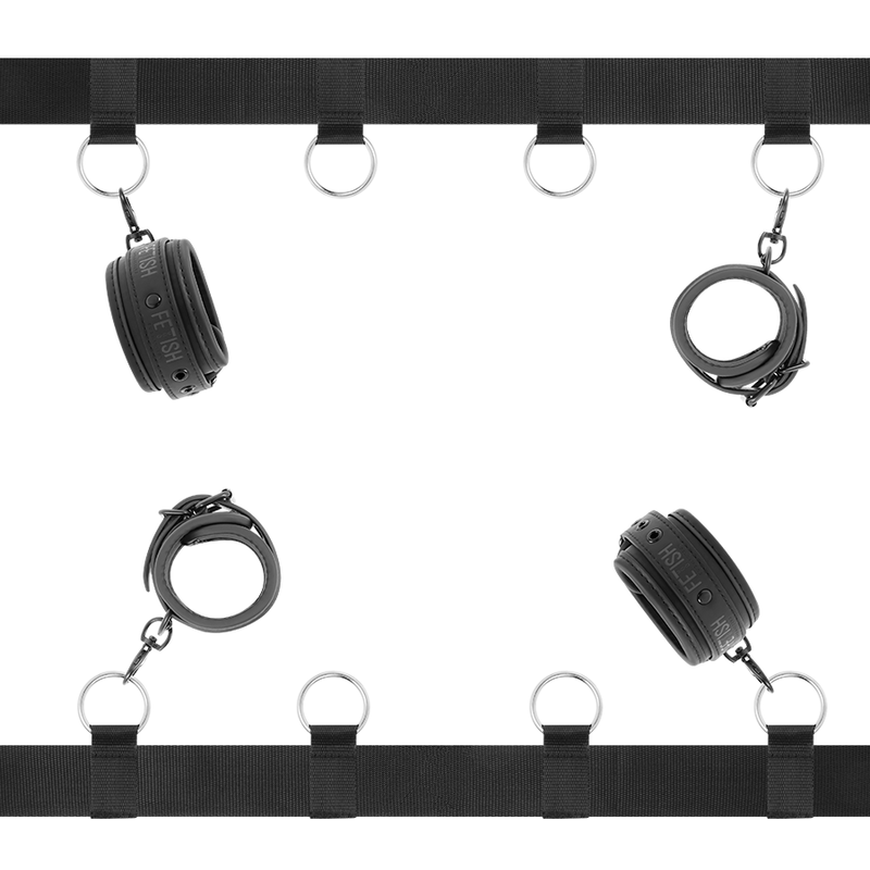 FETISH SUBMISSIVE - CONJUNTO DE LUXO PARA CAMA COM FORRO DE NOPRENE