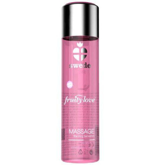 SWEDE - ÓLEO FRUITY LOVE COM EFEITO CALOR MORANGOS COM CHAMPANHE 60 ML