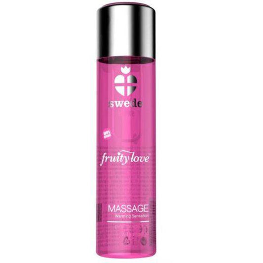 SWEDE - ÓLEO DE MASSAGEM COM EFEITO AQUECEDOR DE AMOR FRUITY, TORANJA ROSA COM MANGA 60 ML