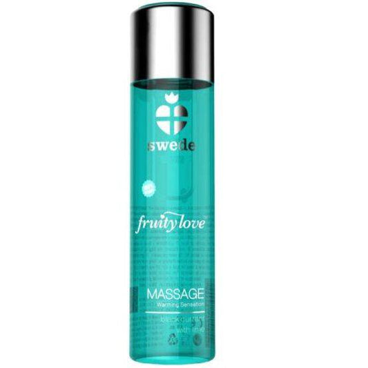 SWEDE - ÓLEO DE MASSAGEM COM EFEITO AQUECEDOR DE AMOR FRUITY LOVE, GROSELHA PRETA E LIMA 60 ML