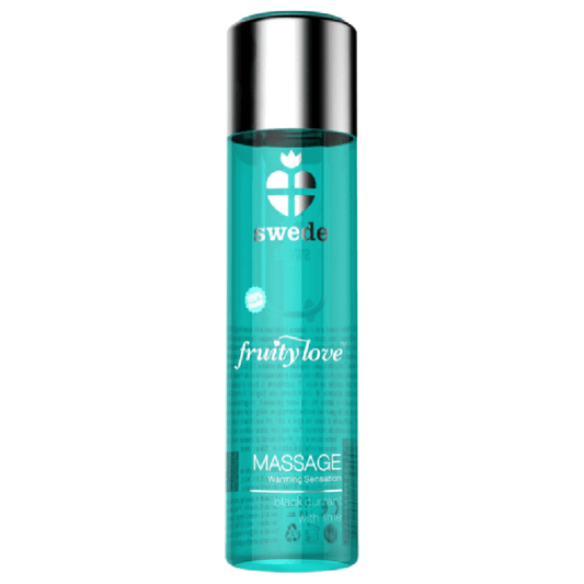 SWEDE - ÓLEO DE MASSAGEM COM EFEITO AQUECEDOR DE AMOR FRUITY LOVE, GROSELHA PRETA E LIMA 120 ML