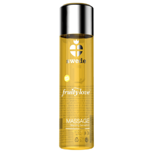 SWEDE - FRUITY LOVE ÓLEO DE MASSAGEM COM EFEITO AQUECEDOR TROPICAL FRUTY COM MEL 120 ML.