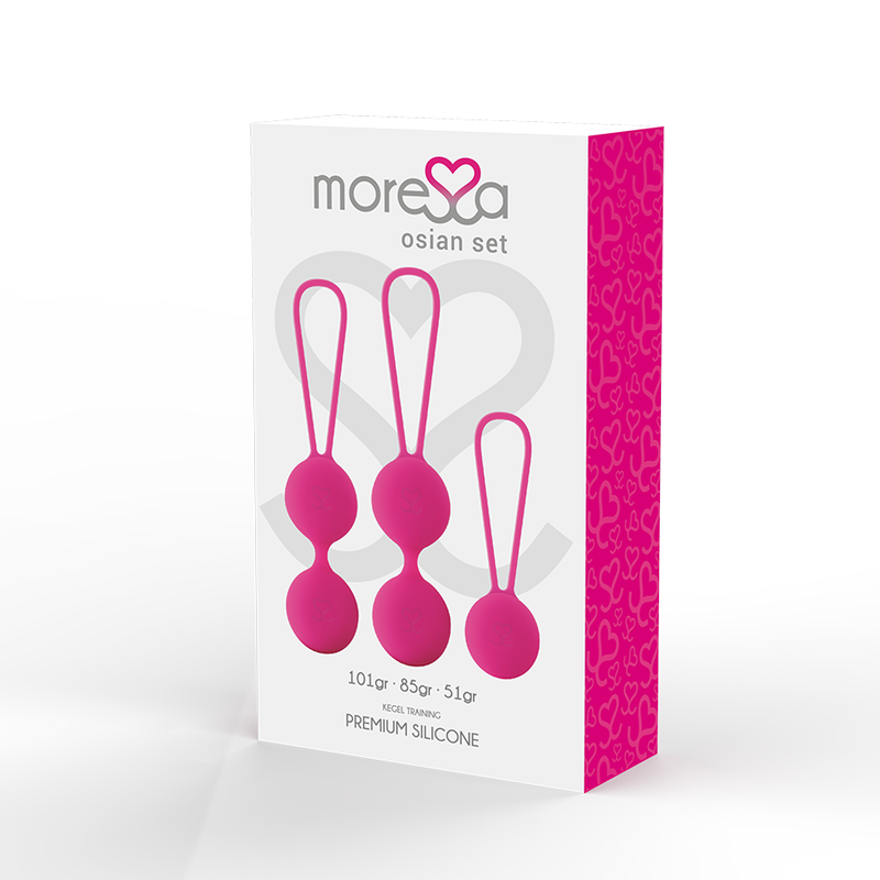 MORESSA - SET OSIAN SILICONA PREMIUM ROSA (Osian Uno - 51 g | Osian Dos - 101 g | Osian Tres 85 g)
