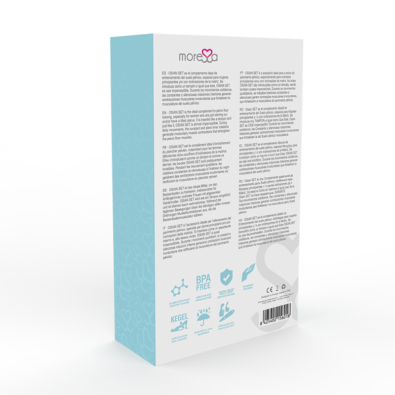 MORESSA - OSIAN SET PREMIUM TURQUESA SILICONE