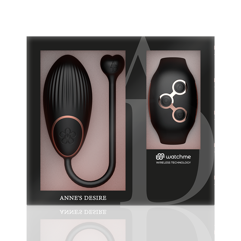 ANNE'S DESIRE - EGG TECHNOLOGY REMOTE CONTROL WATCHME BLACK/GOLD