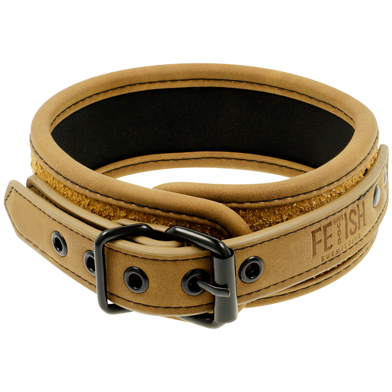 FETISH SUBMISSIVE ORIGEN - COLAR FORRADO DE NEOPRENE COM CORRENTE