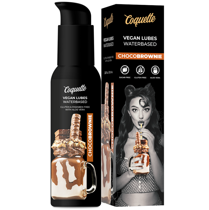 COQUETTE CHIC DESIRE - EXPERIÊNCIA PREMIUM 100ML LUBRIFICANTES VEGANOS CHOCOLATE BROWNIE