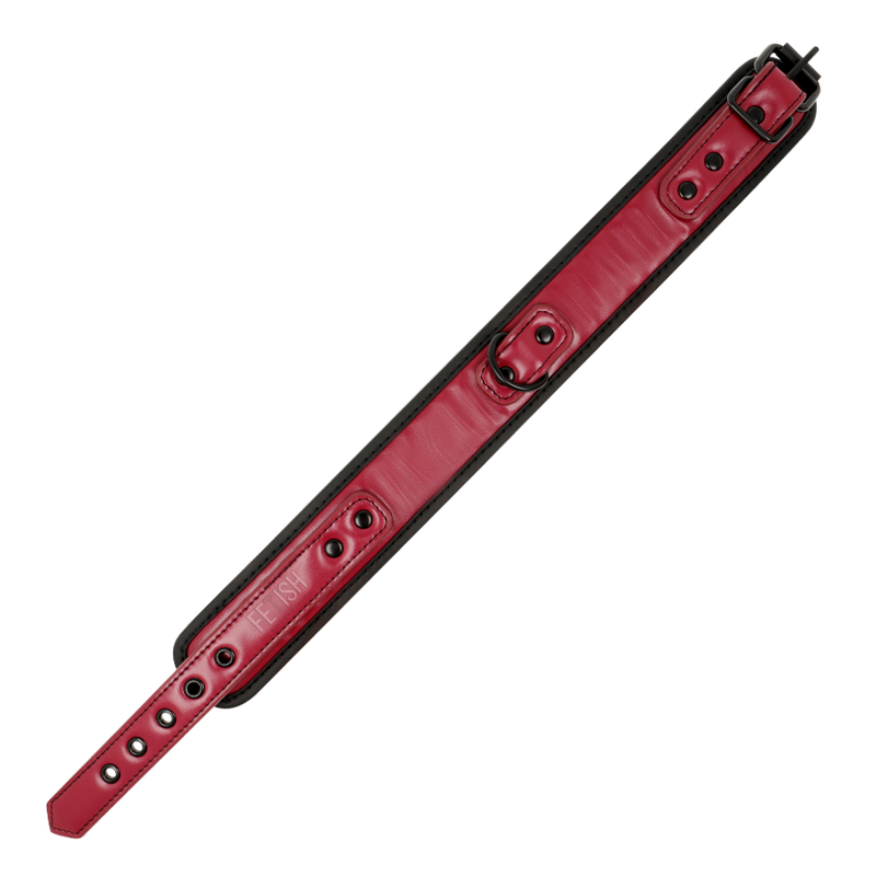 FETICHE SUBMISSIVO QUARTO ESCURO - COLAR DE CORRENTE COM FORRO DE NEOPRENE