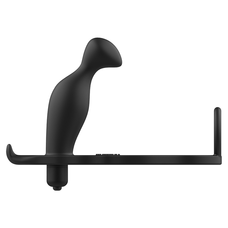 ADDICTED TOYS - PLUG ANAL CON ANILLO DE SILICONA NEGRO 12 CM