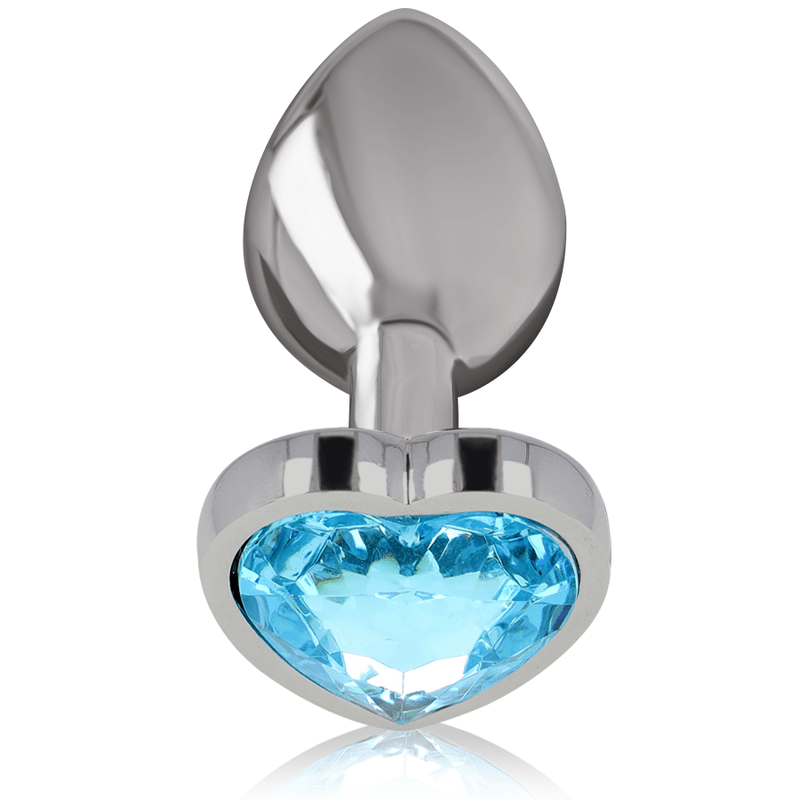 INTENSE - ALUMINUM METAL ANAL PLUG BLUE HEART SIZE L - Toys "n" Us