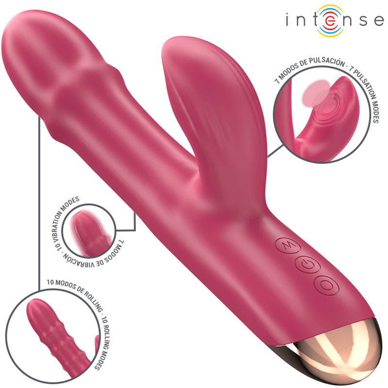 INTENSE - CHLOE MULTIFUNCTION VIBRATOR 3 IN 1 RED - Toys "n" Us