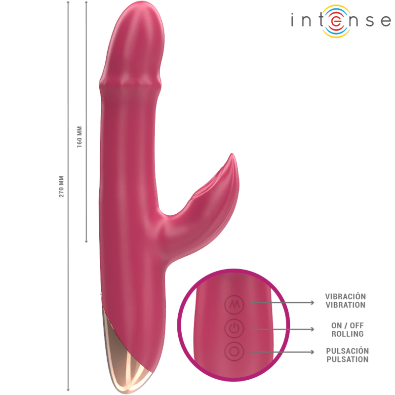 INTENSE - CHLOE MULTIFUNCTION VIBRATOR 3 IN 1 RED - Toys "n" Us