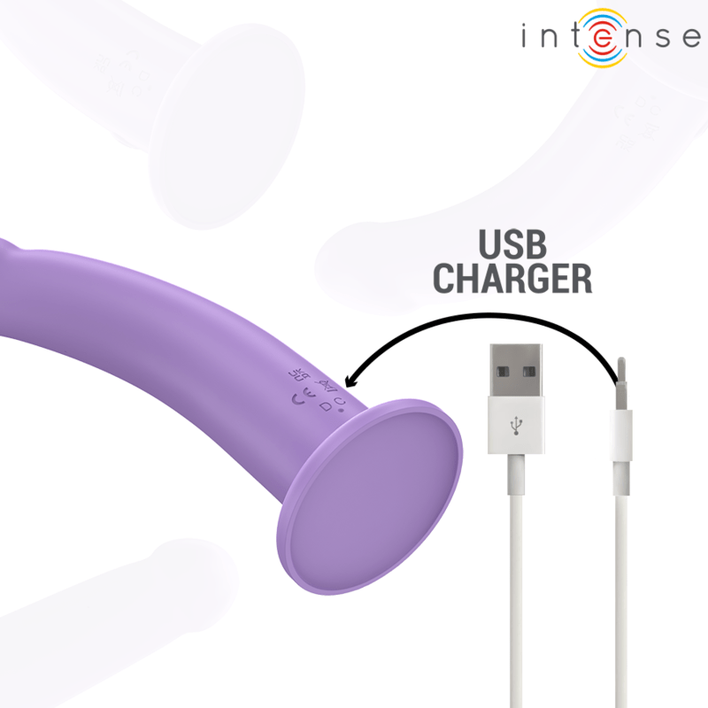 INTENSE - EDDIE VIBRATOR 17.5 CM 10 VIBRATIONS PURPLE REMOTE CONTROL - Toys "n" Us