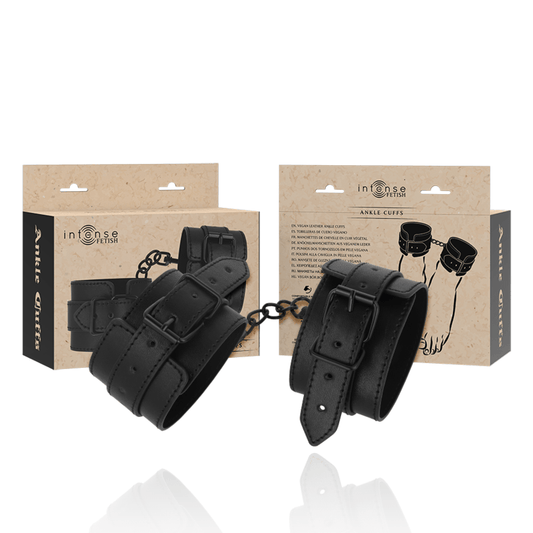 INTENSE - FETISH VEGAN LEATHER ANKLE CUFFS - Toys "n" Us