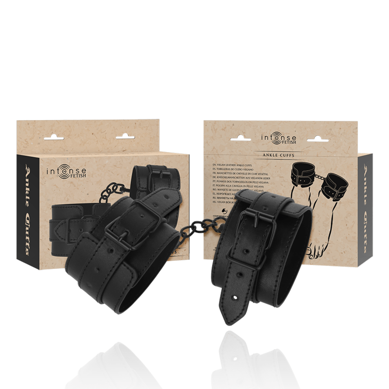 INTENSE - FETISH VEGAN LEATHER ANKLE CUFFS - Toys "n" Us
