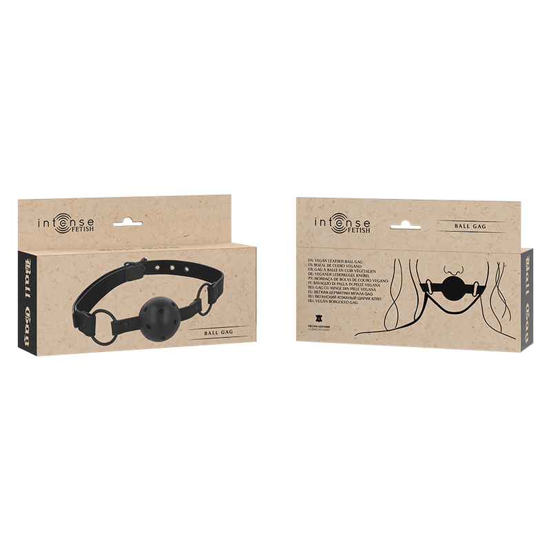 INTENSE - FETISH VEGAN LEATHER BALL GAG - Toys "n" Us