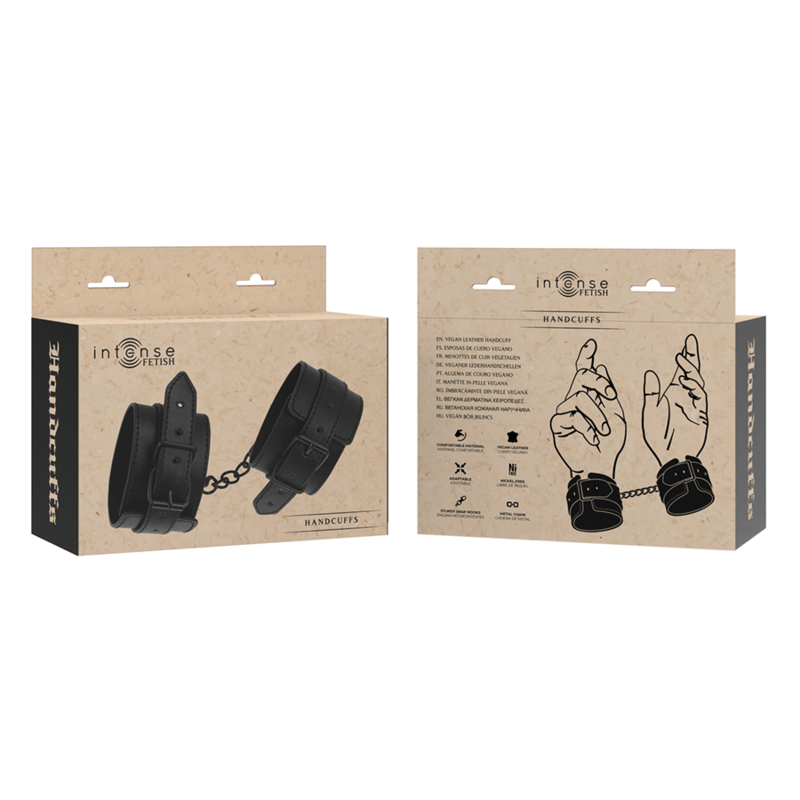 INTENSE - FETISH VEGAN LEATHER HANDCUFFS - Toys "n" Us