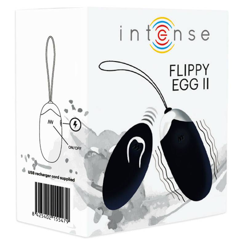 INTENSE - FLIPPY II VIBRANTE OVO COM CONTROLE REMOTO PRETO - Toys "n" Us