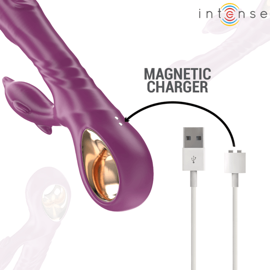 INTENSE - HALLE MULTIFUNCTION VIBRATOR WITH DOLPHIN STIMULATING TONGUE PURPLE - Toys "n" Us