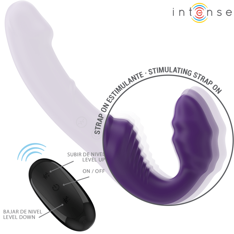 INTENSE - JILL DOUBLE VIBRATOR 20 CM PURPLE REMOTE CONTROL - Toys "n" Us