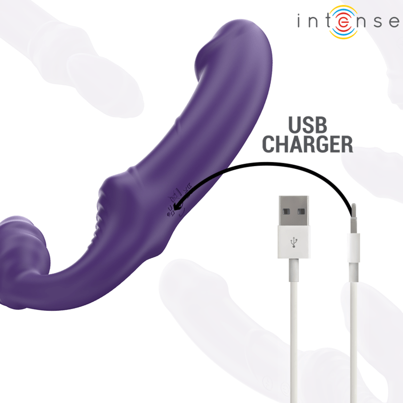 INTENSE - JILL DOUBLE VIBRATOR 20 CM PURPLE REMOTE CONTROL - Toys "n" Us