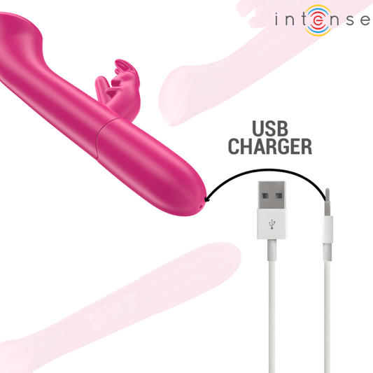 INTENSE - JULIETA RABBIT VIBRATOR 18.6 CM 10 VIBRATIONS PINK - Toys "n" Us