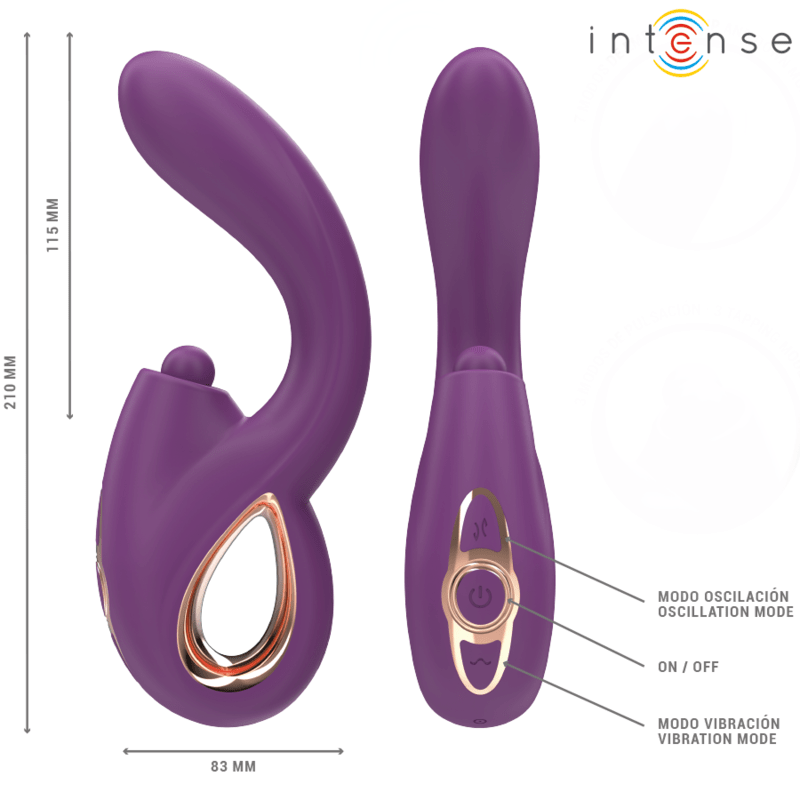 INTENSE - LALI MULTIFUNCTION G - SPOT VIBRATOR TAPPING & THRUST & VIBRATION PURPLE - Toys "n" Us