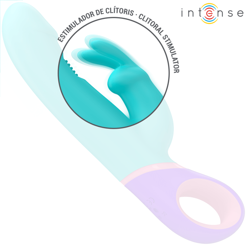 INTENSE - MONICA RABBIT VIBRATOR WITH ROTATING G - SPOT STIMULATOR BLUE - Toys "n" Us