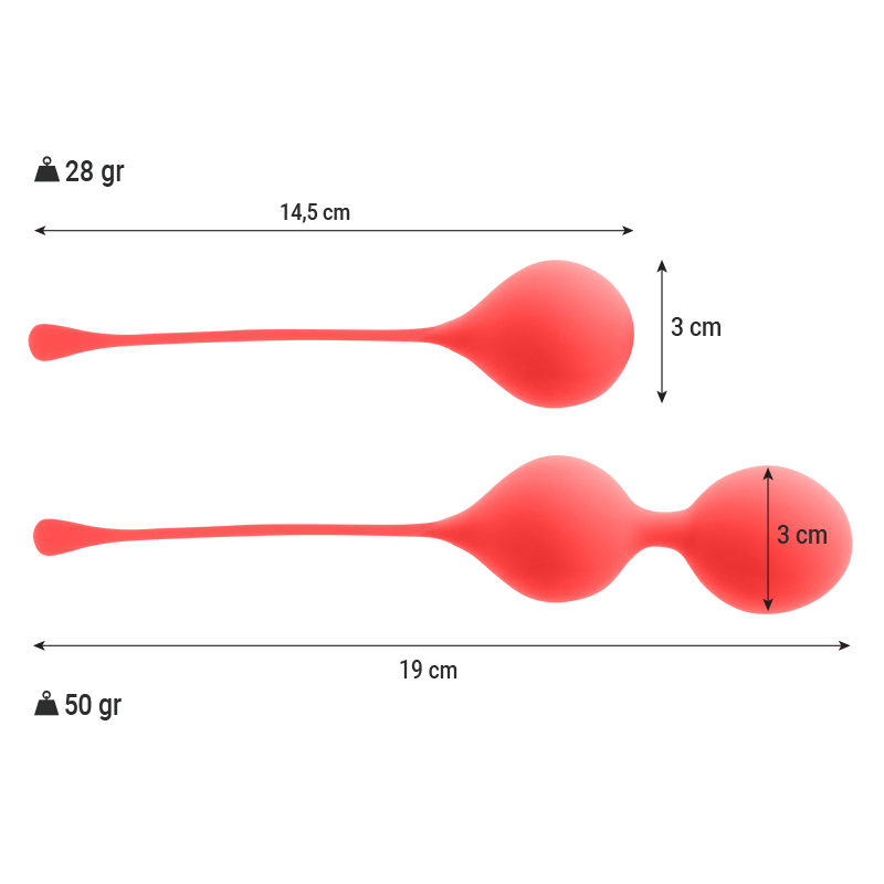 INTENSE - PACK BOLAS KEGEL KENDALL VERMELHO - Toys "n" Us