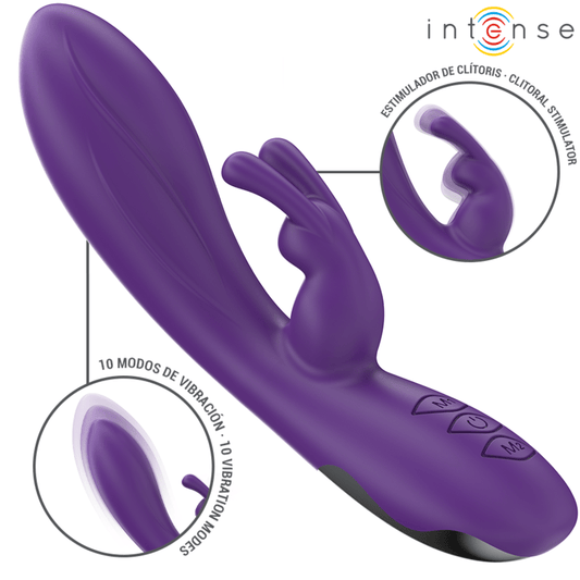 INTENSE - RANDALL RABBIT VIBRATOR 10 VIBRATIONS PURPLE - Toys "n" Us