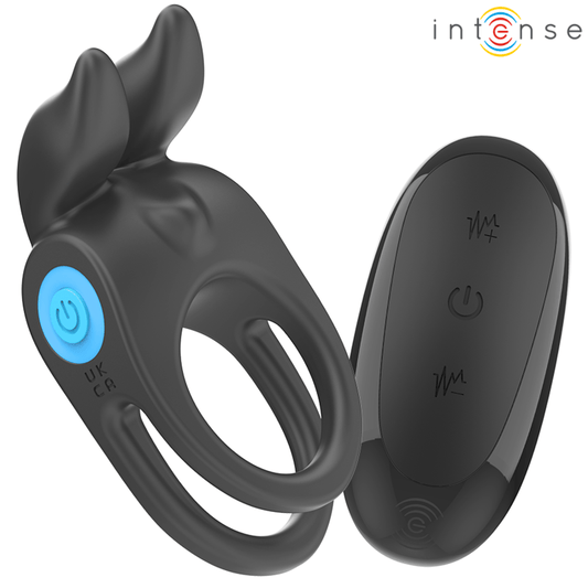 INTENSE - SAM VIBRATOR DOUBLE PENIS RING 10 VIBRATIONS BLACK - Toys "n" Us