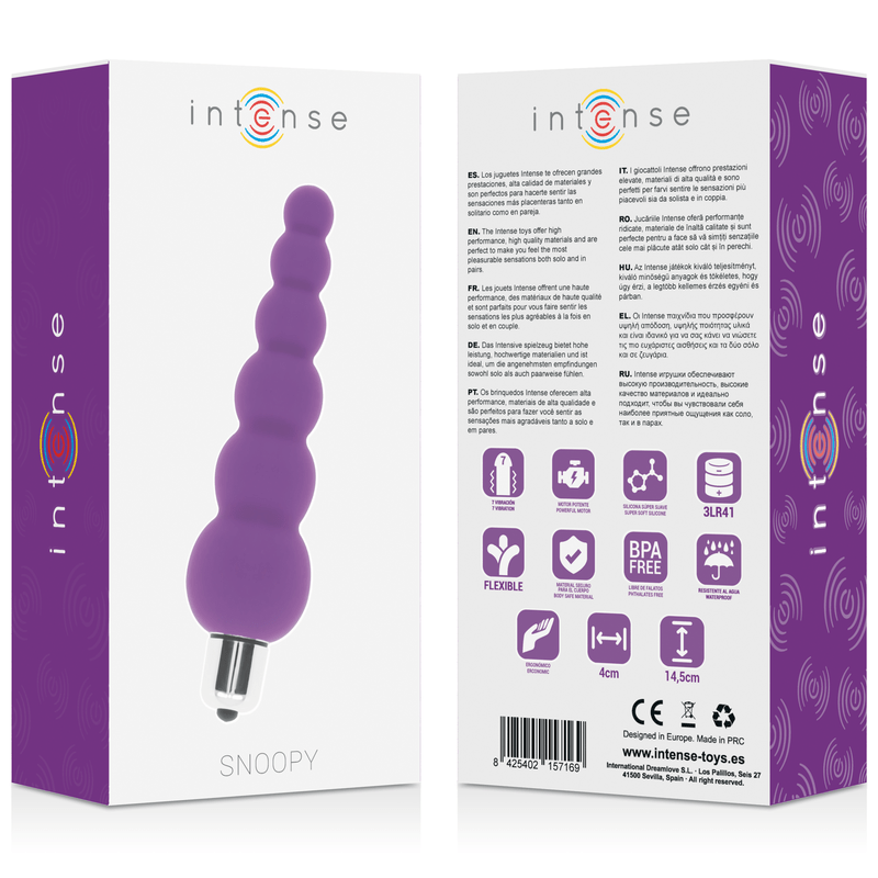 INTENSE - SNOOPY 7 VELOCIDADES SILICONE LILA - Toys "n" Us