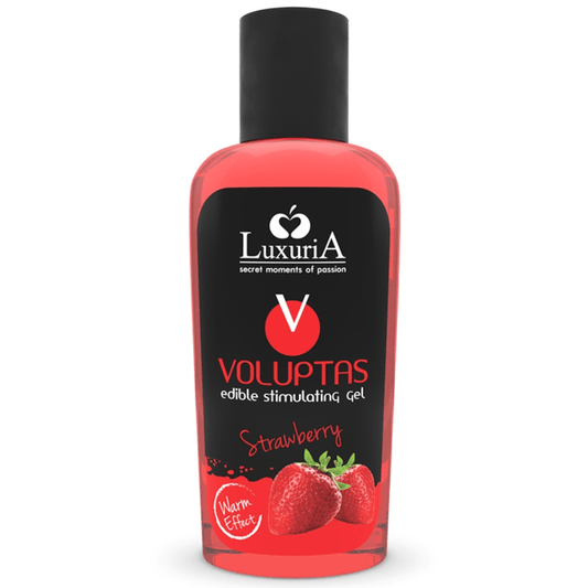INTIMATELINE LUXURIA - VOLUPTAS GEL DE MASSAGEM COMESTÍVEL EFEITO AQUECEDOR - MORANGO 100 ML - Toys "n" Us