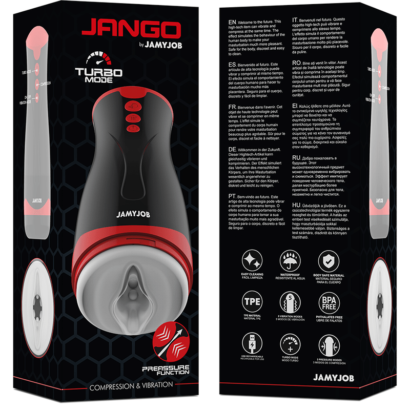 JAMYJOB - JANGO COMPRESSION AND VIBRATION MASTURBATOR - Toys "n" Us
