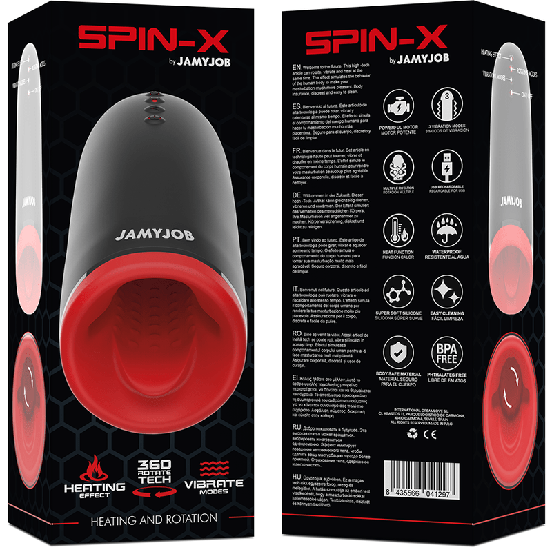 JAMYJOB - SPIN - X HEATING AND ROTATION MASTURBATOR - Toys "n" Us